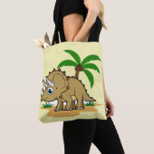 Triceratops in een tropisch klimaat. tote bag (Dichtbij)