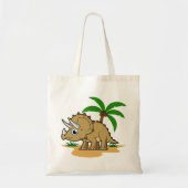 Triceratops in een tropisch klimaat. tote bag (Voorkant)