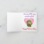 Triceratops in Love Valentijnsdag Feestdagen Kaart (Binnen)