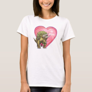 Triceratops in Love Valentijnsdag T-Shirt