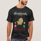 Triceratops Is Calling Dinosaur T-shirt (Voorkant)