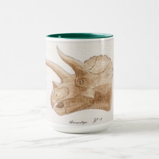 Triceratops Jumbo Coffee Mok (Midden)