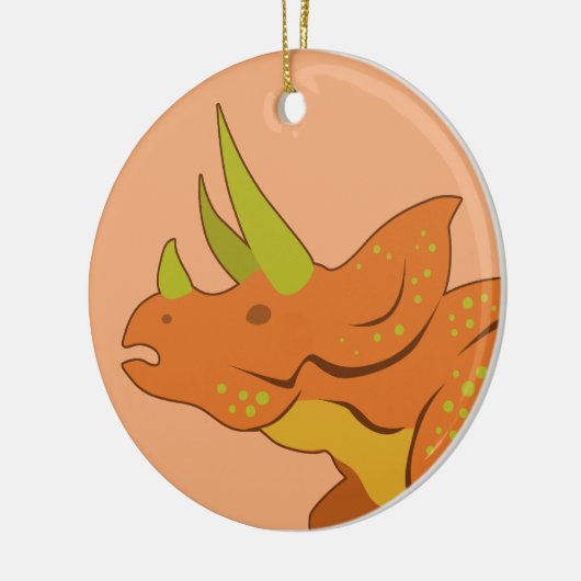 Triceratops Keramisch Ornament (Links)