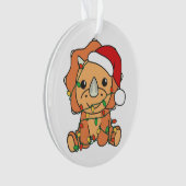 Triceratops Kerst Winter Dieren Vakantie Dino's Ornament (voorkant)