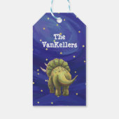 Triceratops Kerstcadeau-labels Cadeaulabel (Achterkant)