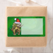 Triceratops kerstgroen etiket (Insitu)
