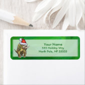 Triceratops kerstgroen etiket (Insitu)