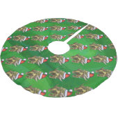 Triceratops kerstgroen kerstboom rok (Gekanteld)