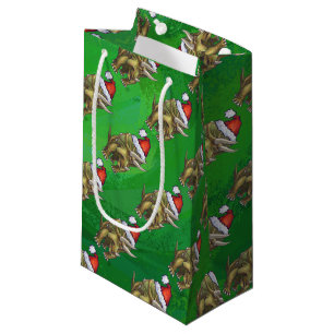 Triceratops kerstgroen klein cadeauzakje