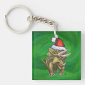 Triceratops kerstgroen sleutelhanger (Voorkant)