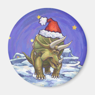 Triceratops Kerstmis Magneet