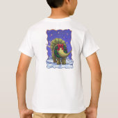 Triceratops Kerstmis T-shirt (Achterkant)