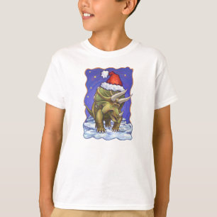 Triceratops Kerstmis T-shirt