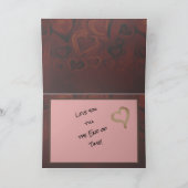 Triceratops Knuffelt Valentijnskaart Kaart (Binnen)