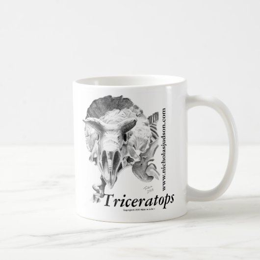 Triceratops Koffiemok (Rechts)