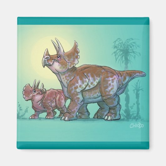 Triceratops magneet (Voorkant)