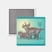 Triceratops magnet (Voorkant / Achterkant)