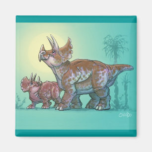 Triceratops magnet