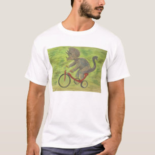 Triceratops op een Tricycle T-shirt! T-shirt