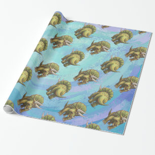 Triceratops Patronen Cadeaupapier