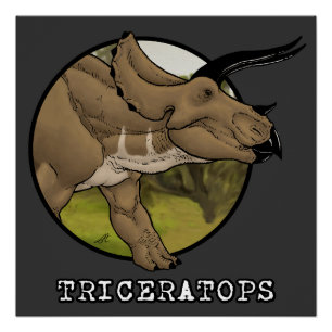 Triceratops Perfect Poster