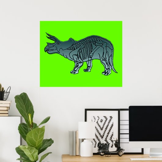 Triceratops Poster (Thuiskantoor)