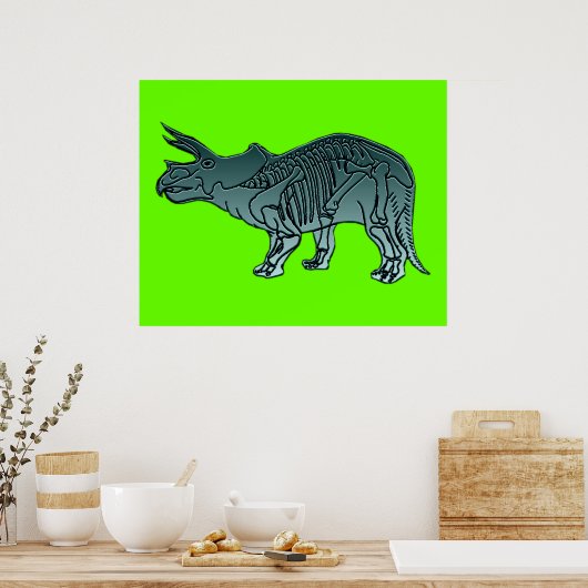 Triceratops Poster (Keuken)