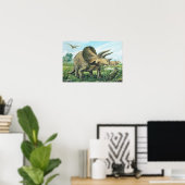 Triceratops Poster (Thuiskantoor)