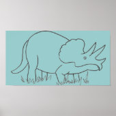 Triceratops Poster (Voorkant)