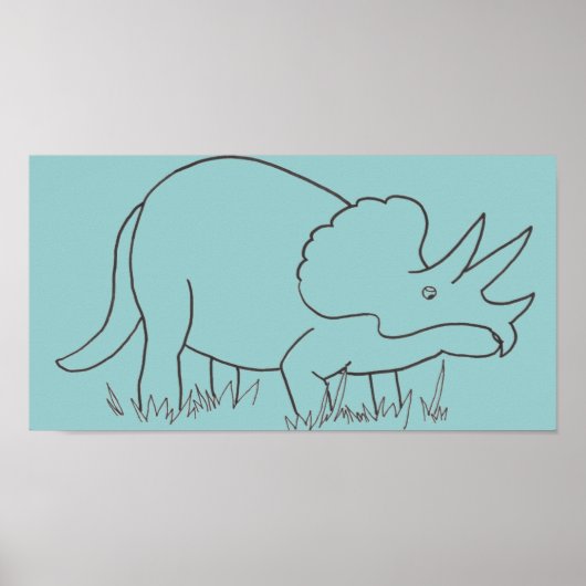 Triceratops Poster (Voorkant)