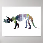 Triceratops prorsus skelet poster (Voorkant)