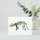 Triceratops prorsus skeleton briefkaart (Staand voorkant)