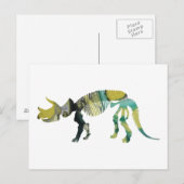 Triceratops prorsus skeleton briefkaart (Voorkant / Achterkant)