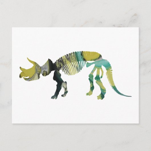 Triceratops prorsus skeleton briefkaart (Voorkant)