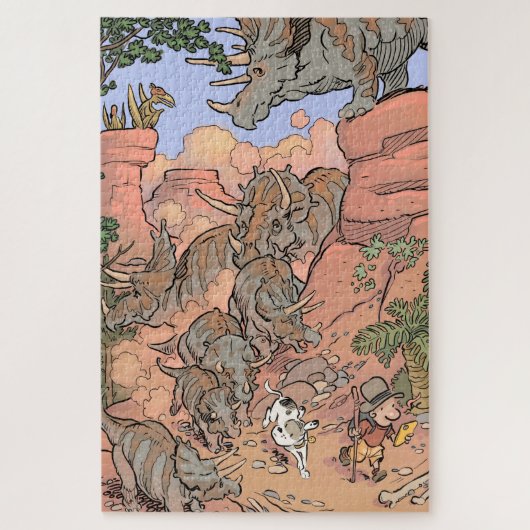 Triceratops-puzzel Legpuzzel (Verticaal)