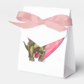 Triceratops Red Rose Heart Bedankdoosjes (Voorkant Zijde)