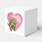 Triceratops Red Rose Heart Bedankdoosjes (Achterkant)