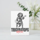 Triceratops Rocks Briefkaart (Staand voorkant)
