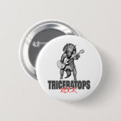 Triceratops Rocks Ronde Button 5,7 Cm (Voorkant /achterkant)