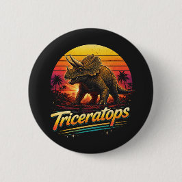 Triceratops Ronde Button 5,7 Cm