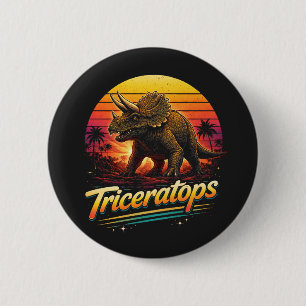 Triceratops Ronde Button 5,7 Cm