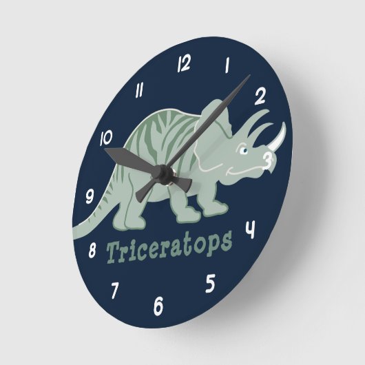 Triceratops Ronde Klok (Hoek)