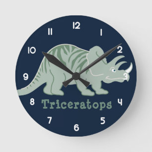 Triceratops Ronde Klok