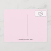 Triceratops  Roze Dinosaur Briefkaart (Achterkant)