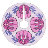 Triceratops  Roze Dinosaur Kerstboom Rok (Voorkant)