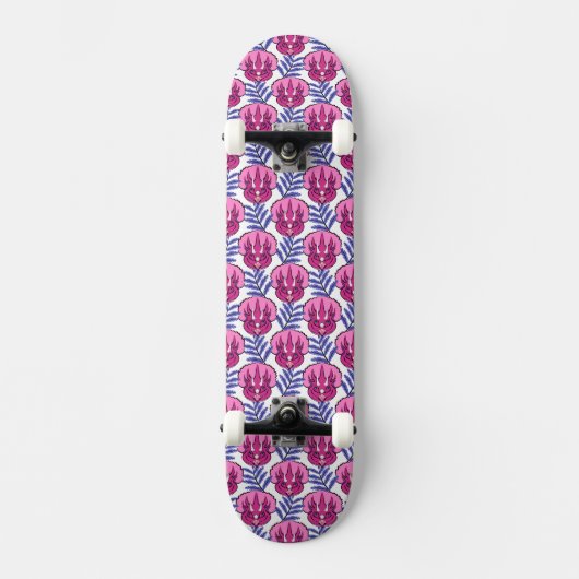 Triceratops Roze Dinosaur Persoonlijk Skateboard (Voorkant)