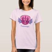 Triceratops  Roze Dinosaur T-shirt (Voorkant)