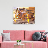 Triceratops Skeleton Canvas Print (Insitu (Woonkamer))