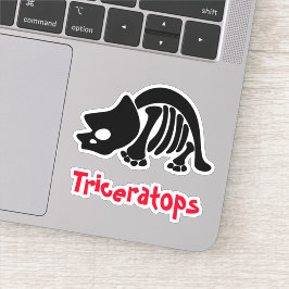 Triceratops Skeleton Sticker
