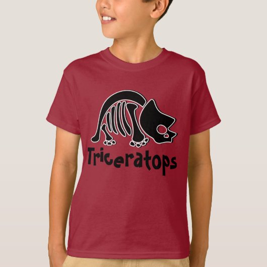 Triceratops Skeleton T-shirt (Voorkant)
